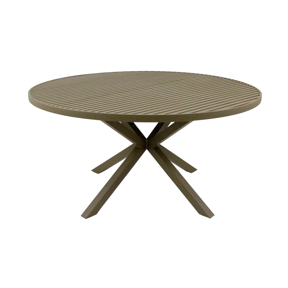 Mesa de Jantar Bahrein Alumínio Ripado