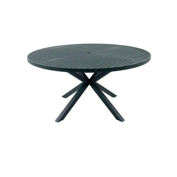 Mesa de Jantar Bahrein Alumínio Ripado