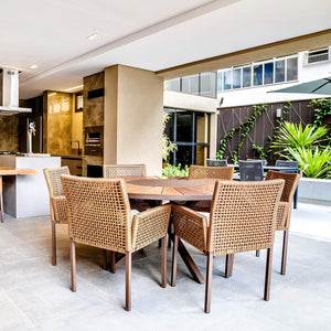 Mesa de Jantar Braga Madeira Giratório
