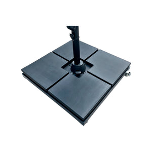 Ombrellone Lateral Redondo Monaco Preto