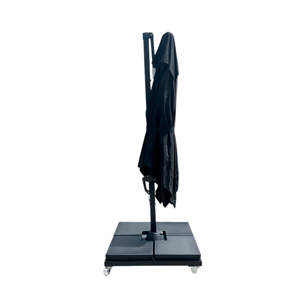Ombrellone Lateral Redondo Monaco Preto