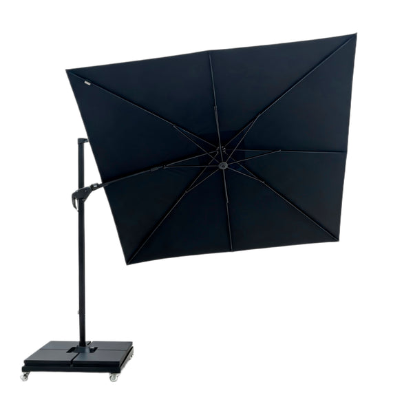 Ombrellone Lateral Quadrado Monaco Preto