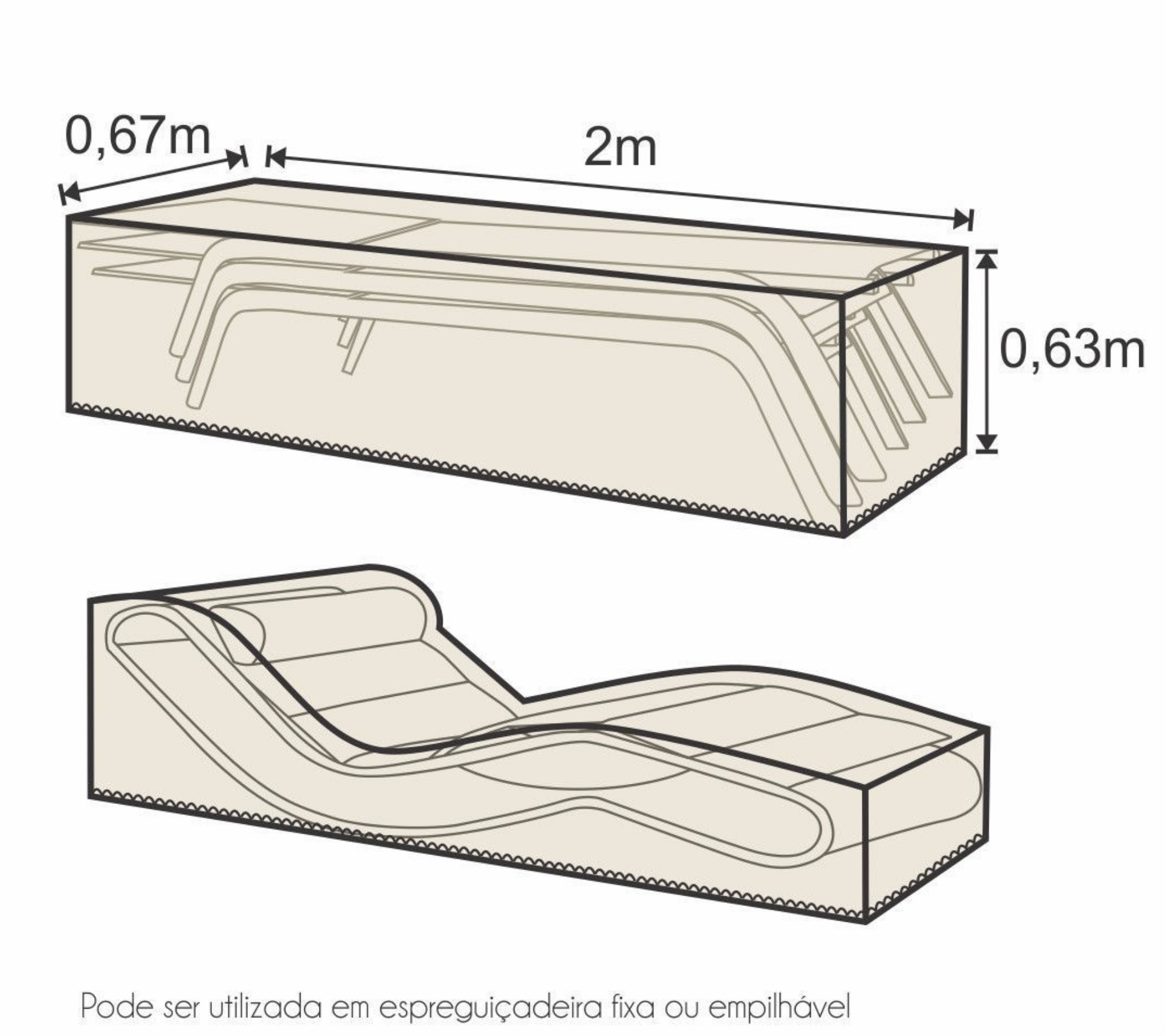 Imagem de Capa de Proteção Espreguiçadeira